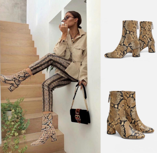 zara snakeskin boots